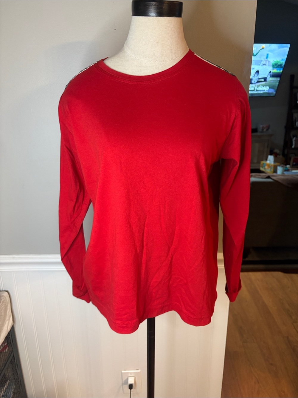 Women’s Classic Red Long-Sleeve Top